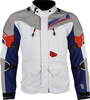 Leatt ADV DriTour 7.5,  textile jacket waterproof,  color: Light Grey//Blue/Red,  size: S
