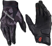 Leatt ADV HydraDri 7.5 Camo Short,  gloves waterproof,  color: Black/Dark Grey/Grey,  size: S