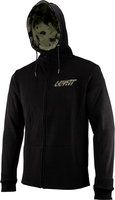 Leatt Camo S23,  zip hoodie,  color: Black/Green,  size: M