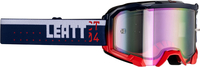 Leatt Velocity 4.5 Iriz S23,  cross goggle,  color: Dark Blue/White Violet-Tinted,  size: One Size