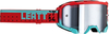 Leatt Velocity 4.5 Iriz S23,  cross goggle,  color: Red/Turquoise Silver-Tinted,  size: One Size