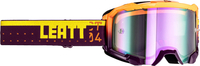 Leatt Velocity 4.5 Iriz S23,  cross goggle,  color: Violet/Yellow Violet-Tinted,  size: One Size