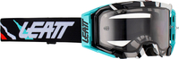 Leatt Velocity 5.5 Tiger S23,  goggles,  color: Black/White/Turquoise Light-Tinted,  size: One Size