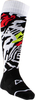 Leatt Zebra,  socks,  color: Black/White/Neon-Yellow/Red,  size: 38 EU - 42 EU