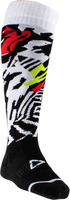 Leatt Zebra,  socks,  color: Black/White/Neon-Yellow/Red,  size: 38 EU - 42 EU