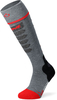Lenz Heat Sock 5.1 Toe-Cap Slim,  socks heatable,  color: Grey/Red,  size: 45 EU - 47 EU
