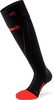 Lenz Heat Sock 6.1 Toe-Cap Compression,  socks heatable,  color: Black/Red,  size: 45 EU - 47 EU