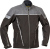 Lindstrands Bydalen,  textile jacket waterproof,  color: Black/Grey,  size: 46