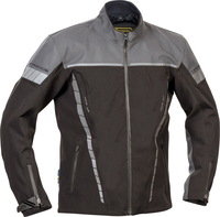 Lindstrands Bydalen,  textile jacket waterproof,  color: Black/Grey,  size: 48