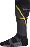 Lindstrands Cool Sock,  functional socks unisex,  color: Black/Yellow,  size: 41-45