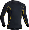 Lindstrands Dry,  functional shirt longsleeve unisex,  color: Black/Yellow,  size: L