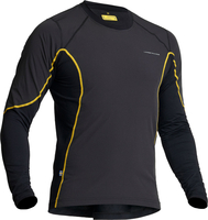 Lindstrands Dry Wind,  functional shirt longsleeve unisex,  color: Black/Yellow,  size: 3XL