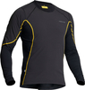 Lindstrands Dry Wind,  functional shirt longsleeve unisex,  color: Black/Yellow,  size: XS