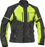 Lindstrands Lomsen,  textile jacket waterproof,  color: Black/Neon-Yellow,  size: 52