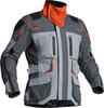 Lindstrands Myrvik,  textile jacket waterproof,  color: Grey/Black/Orange,  size: 60
