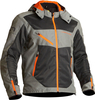 Lindstrands Rexbo,  textile jacket waterproof,  color: Grey/Dark Grey/Orange,  size: 50