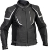Lindstrands Sanden,  leather jacket,  color: Black/White,  size: 60