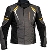 Lindstrands Sandvik,  textile jacket waterproof,  color: Dark Grey/Black/Orange,  size: 60