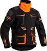 Lindstrands Sunne,  textile jacket waterproof,  color: Black/Orange,  size: 56
