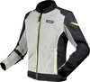 LS2 Airy Evo,  textile jacket,  color: Light Grey/Black/Neon-Yellow,  size: M
