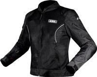 LS2 Airy Evo,  textile jacket women,  color: Black,  size: L