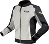 LS2 Airy Evo,  textile jacket women,  color: Light Grey/Black/Neon-Yellow,  size: XS