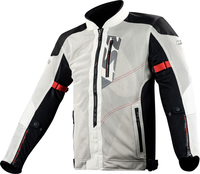 LS2 Alba,  textile jacket,  color: Light Grey/Black,  size: 4XL