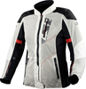 LS2 Alba,  textile jacket women,  color: Light Grey/Black,  size: XXL