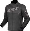 LS2 Apex,  textile jacket waterproof,  color: Black/Dark Grey,  size: S