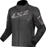 LS2 Apex,  textile jacket waterproof,  color: Black/Dark Grey,  size: S