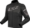 LS2 Apex,  textile jacket waterproof women,  color: Black/Dark Grey,  size: M