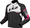 LS2 Apex,  textile jacket waterproof women,  color: Black/White/Pink,  size: 4XL