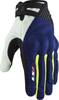 LS2 Dart II,  gloves,  color: Dark Blue/Light Grey/Neon-Yellow,  size: S