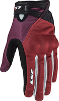 LS2 Dart II,  gloves women,  color: Black/Dark Red/Red,  size: S