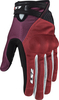 LS2 Dart II,  gloves women,  color: Black/Dark Red/Red,  size: XS