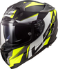 LS2 FF327 Challenger Squadron,  integral helmet,  color: Matt-Black/Neon-Yellow,  size: XL