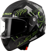 LS2 FF353 Rapid II Pirates,  full face helmet,  color: Matt Black/Grey/Neon-Yellow,  size: XS
