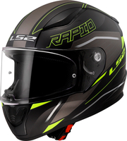 LS2 FF353 Rapid II Rokku,  full face helmet,  color: Matt Black/Grey/Neon-Yellow,  size: L