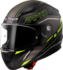 LS2 FF353 Rapid II Rokku,  full face helmet,  color: Matt Black/Grey/Neon-Yellow,  size: S