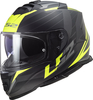LS2 FF800 Storm II Nerve,  full face helmet,  color: Matt Black/Grey/Neon-Yellow,  size: XL