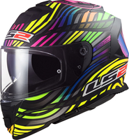 LS2 FF800 Storm II Power,  integral helmet,  color: Matt Black/Green/Yellow/Pink,  size: 3XL