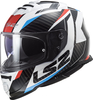 LS2 FF800 Storm II Racer,  full face helmet,  color: Black/White/Red/Blue,  size: S