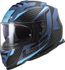 LS2 FF800 Storm II Racer,  integral helmet,  color: Matt Black/Blue,  size: 3XL