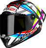 LS2 FF805 Thunder Carbon GP Flash,  full face helmet,  color: Black/White/Green/Blue/Red,  size: L