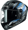 LS2 FF805 Thunder Carbon Volt,  integral helmet,  color: Black/Blue/Grey,  size: M