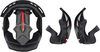 LS2 FF805 Thunder,  lining/cheek pads,  color: Black/Grey,  size: XS