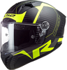 LS2 FF805 Thunder Racing1,  integral helmet,  color: Matt Black/Neon-Yellow,  size: XL