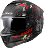 LS2 FF808 Stream II Angry Monkey,  full face helmet,  color: Matt Black/Red/Grey,  size: S