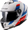 LS2 FF808 Stream II Vintage,  integral helmet,  color: White/Blue/Red,  size: S