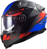 LS2 FF811 Vector II Absolute,  integral helmet,  color: Matt Black/Dark Grey/Red/Blue,  size: S